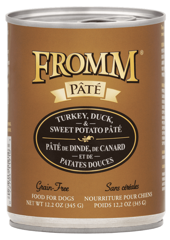 Turkey, Duck, & Sweet Potato Pâté Dog Food - 12oz