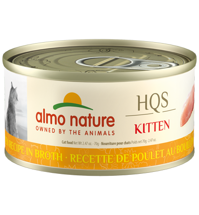 HQS Natural Chicken Recipe in broth - Kitten 2.47oz