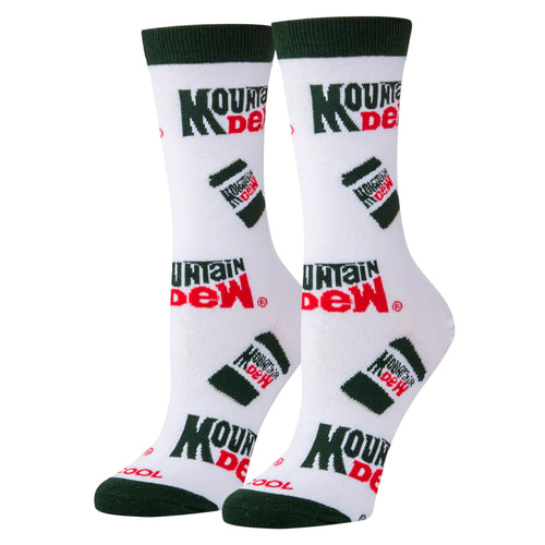 MOUNTAIN DEW CANS WOMEN'S SOCKS