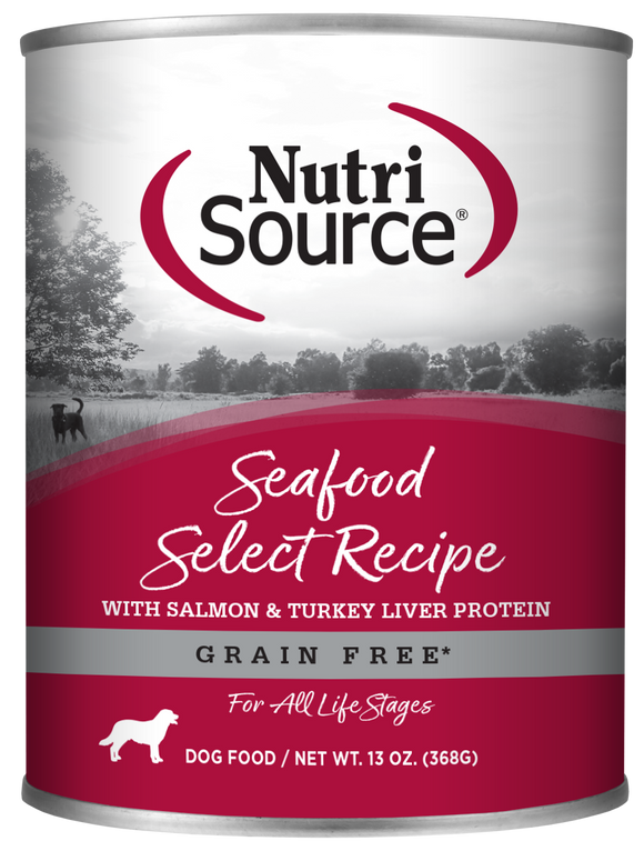 Nutrisource Grain Free Seafood Select Recipe 13oz Wet Dog Food