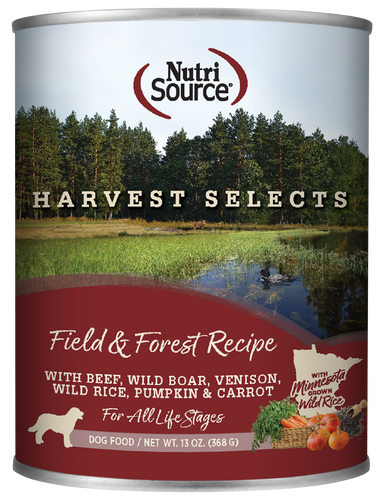 Nutrisource Field & Forest Recipe Harvest Selects 13oz Wet Dog Food