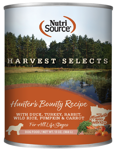 Nutrisource Hunter’s Bounty Recipe Harvest Selects 13oz Wet Dog Food