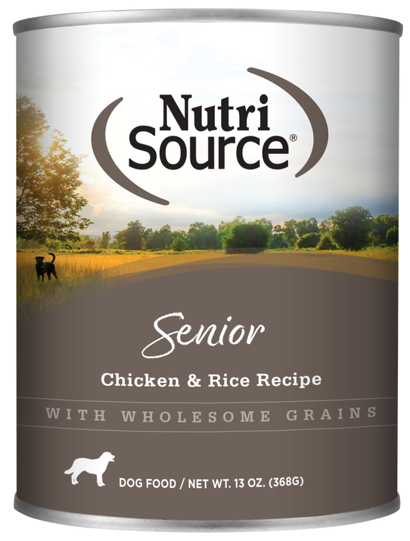 Nutriosurce Senior Chicken & Rice Wet Dog Food 13oz