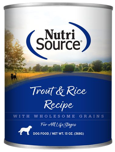 Nutrisource Trout & Rice Recipe Healthy 13oz Wet Dog Food