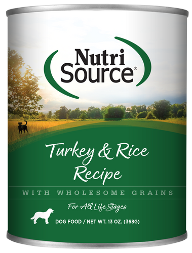 Nutrisource Turkey & Rice Recipe Healthy 13oz Wet Dog Food