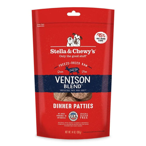 Venison Blend Freeze-Dried Raw Dinner Patties - 14oz