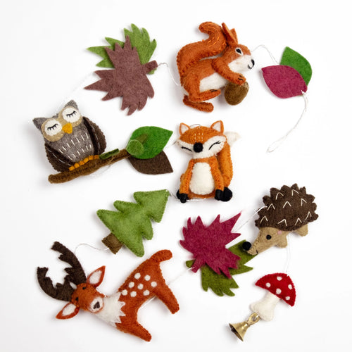 Felt Decor Forest Garland