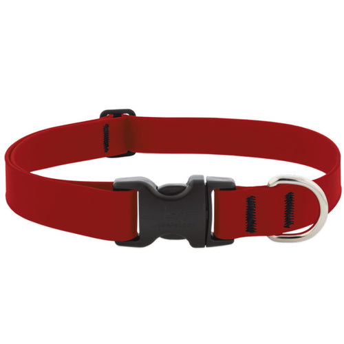 Splash Waterproof Dog Collar 13-22, 3/4 Wide - Brick Red