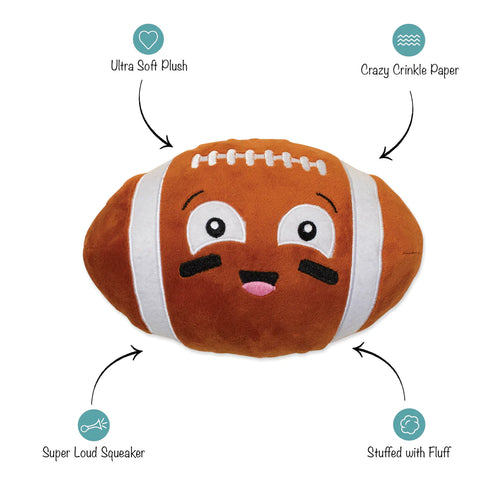 I WANNA BE A BALLER FOOTBALL DOG TOY