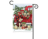 Christmas Puppies Garden Flag