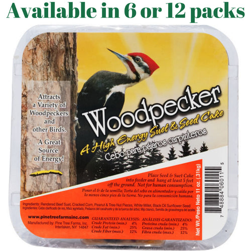 Pine Tree Farms Woodpecker High Energy Suet 11oz.