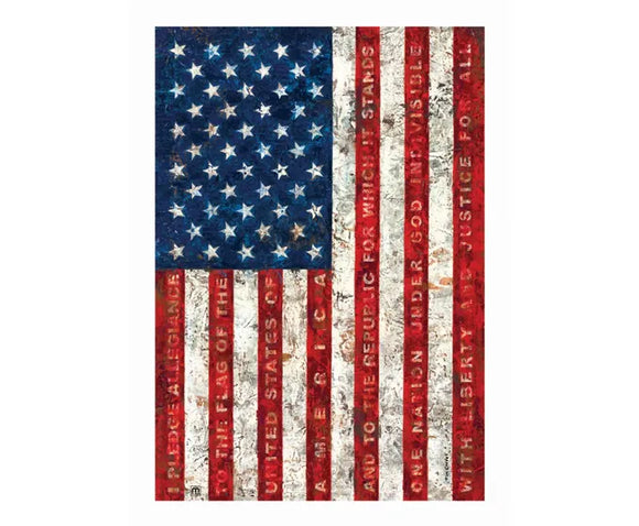 Pledge of Allegiance Garden Flag