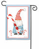 Candy Cane Gnome Garden Flag