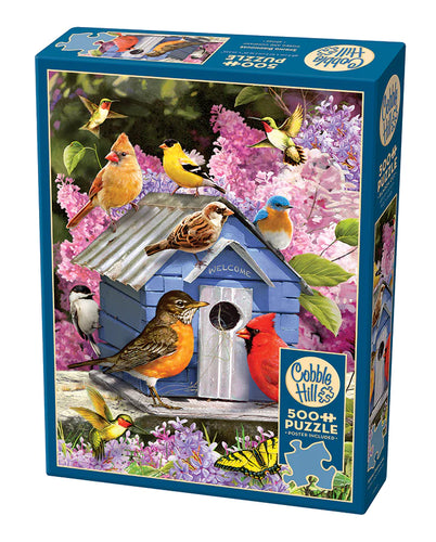 Spring Birdhouse 500 Piece Puzzle