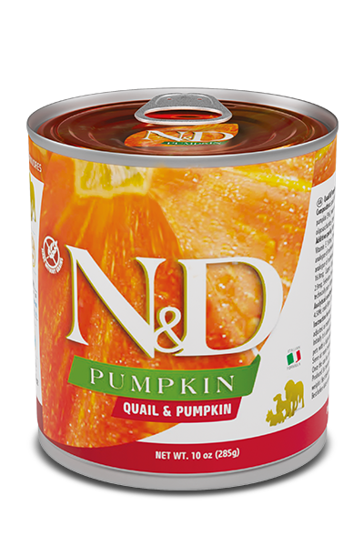 FARMINA N&D QUAIL & PUMPKIN ADULT WET FOOD 10oz.