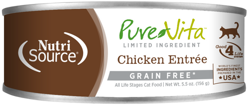 Pure Vite Chicken Entrée Limited Ingredient Wet Cat Food - 5oz