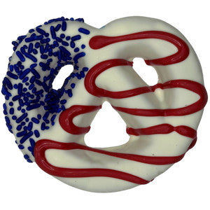 Patriotic Pretzel Dog Cookie