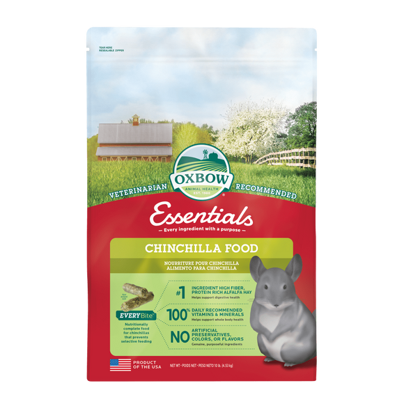 OXBOW ESSENTIALS CHINCHILLA FOOD 10LB