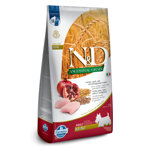 Farmina N&D Ancestral Grain Chicken & Pomegranate Mini Adult Dog Food