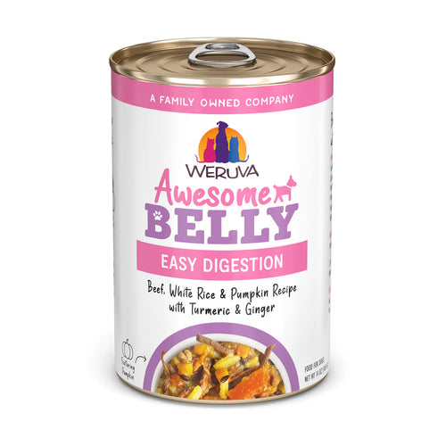 Weruva Awesome Belly Beef, White Rice & Pumpkin Recipe with Turmeric & Ginger In Broth - 14oz