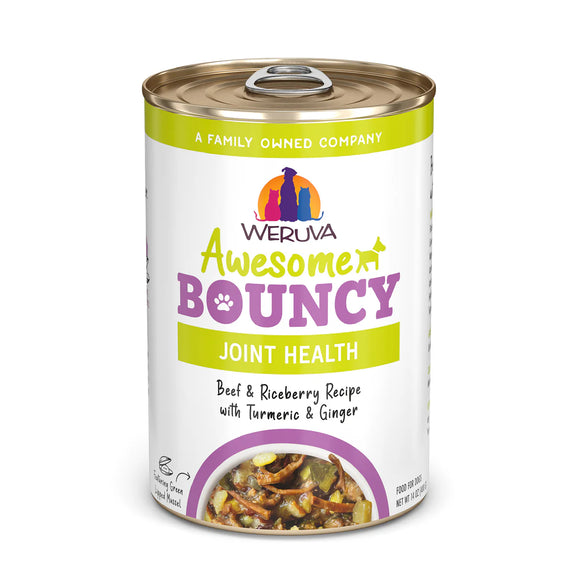 Weruva Awesome Bouncy Beef & Riceberry Recipe with Turmeric & Ginger In Broth - 14oz