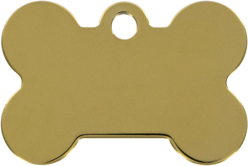 LARGE GOLD BONE ID TAG