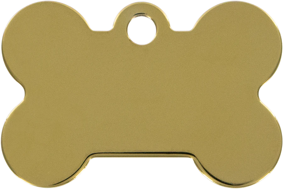 LARGE GOLD BONE ID TAG