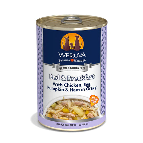 WERUVA BED & BREAKFAST WET DOG FOOD 14oz.