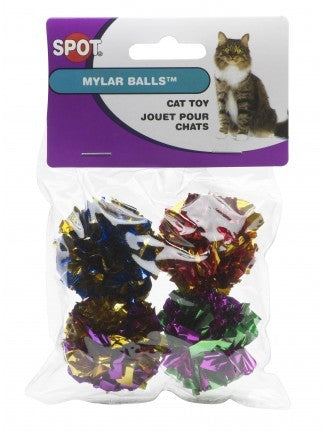 MYLAR BALLS, 4-PACK