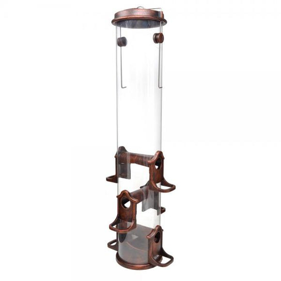 Mammoth Seed Tube Feeder Antique Copper