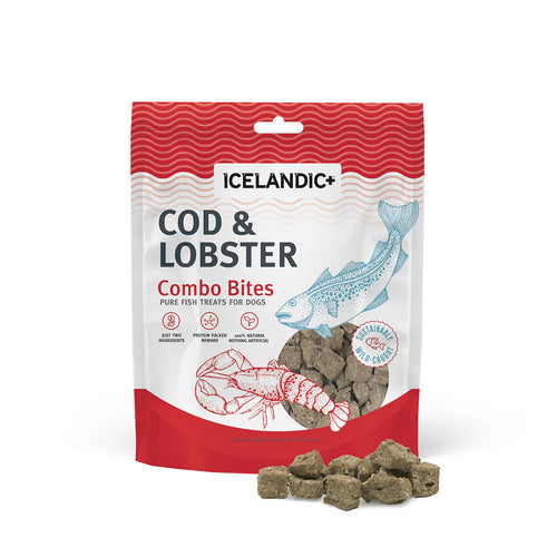 Cod & Lobster Combo Bites Fish Dog Treats 3oz.