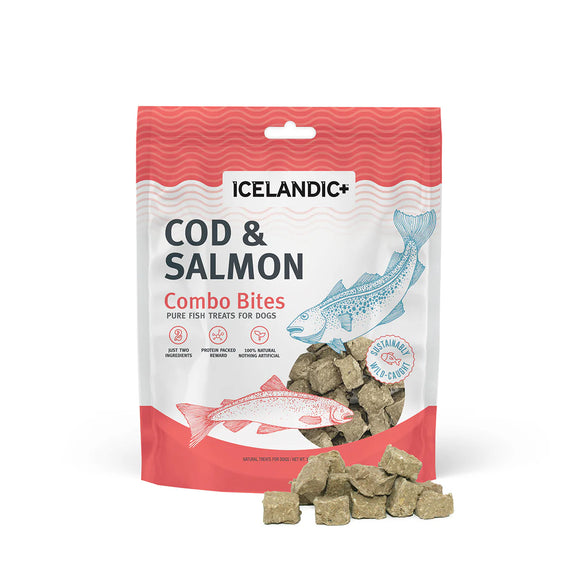 Cod & Salmon Combo Bites Fish Dog Treats - 3oz