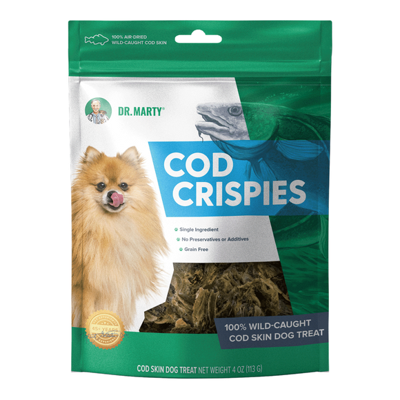 Cod Crispies 100% Air-Dried Wild-Caught Cod Skin Treats - 4oz