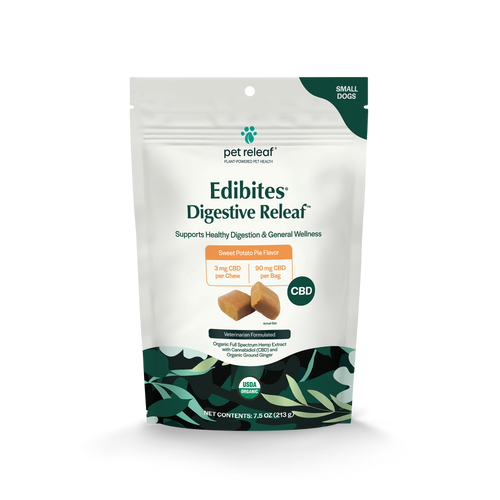 Pet Releaf Digestive Releaf CBD Edibites For Small Dogs – Sweet Potato