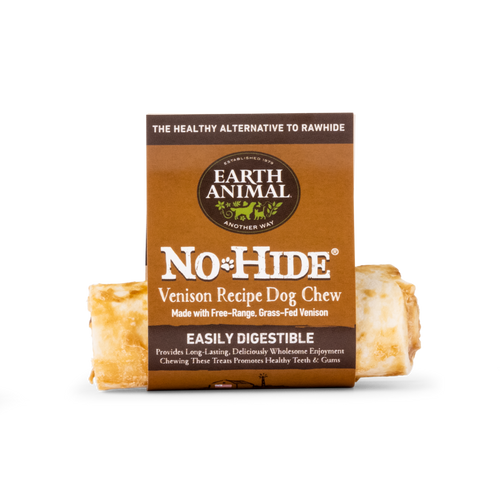 Earth Animal No Hide Venison Roll 4 Dog Chew