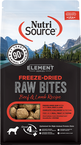 NutriSource Element Series Freeze-Dried Beef & Lamb Recipe 10oz Bites