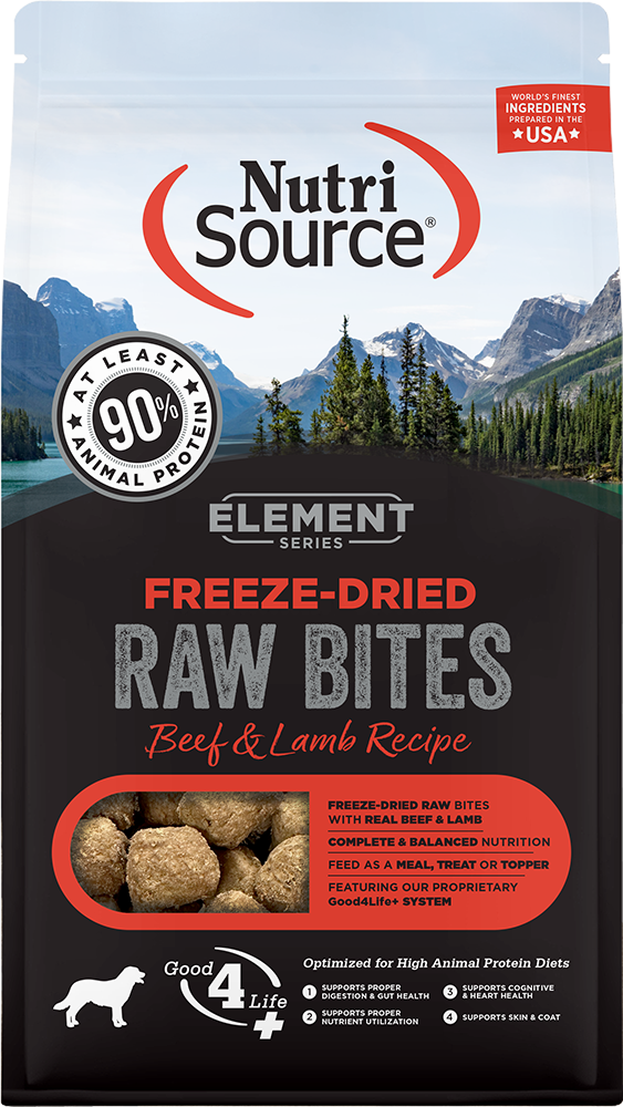 NutriSource Element Series Freeze-Dried Beef & Lamb Recipe 10oz Bites