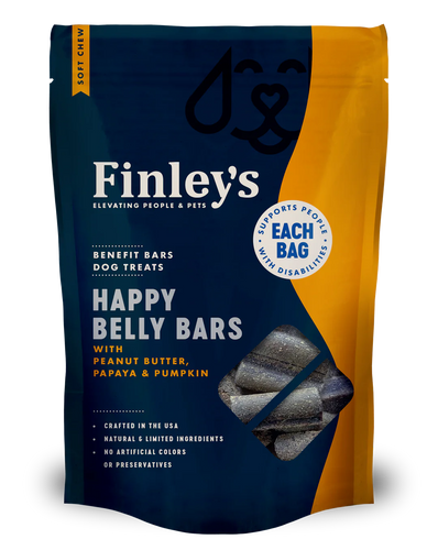 Finley's Happy Belly Soft Chew Benefit Bars Dog Treats