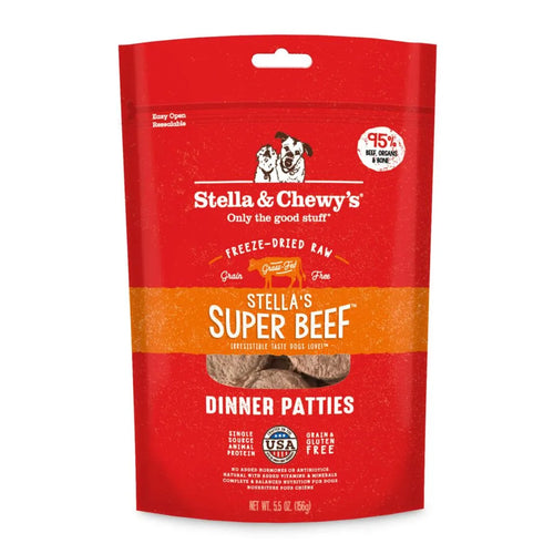 Stella’s Super Beef Freeze-Dried Raw Dinner Patties - 14oz.