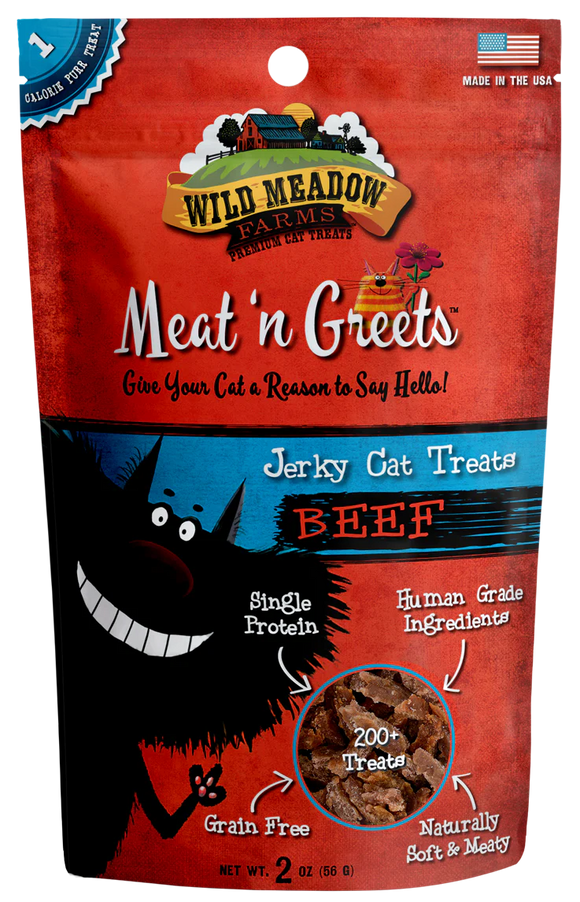 Wild Meadow Farms Meat 'n Greets Beef Cat Treats