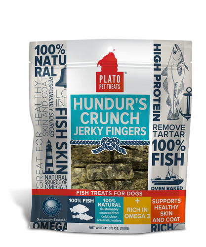 Hundur's Crunch Jerky Fingers Fish Dog Treats