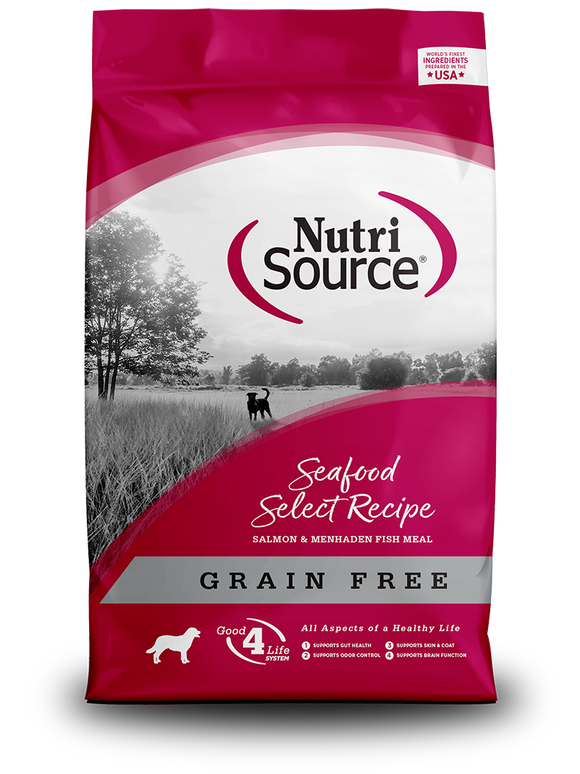 Nutri Source Grain Free Seafood Select Recipe Dry Dog Food 4lb