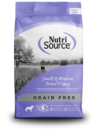 Nutri Source Grain Free Small & Medium Breed Puppy 15lb