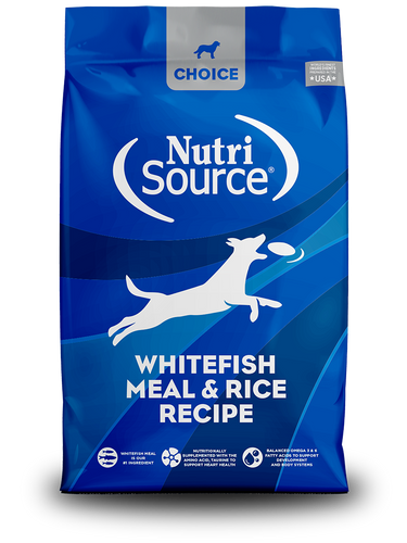 Nutri Source Choice Whitefish Meal & Rice Dry Dog Food Recipe 30lb