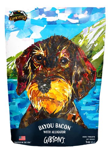 Wild Meadow Farms Gibson's Bayou Bacon with Alligator - Jerky Dog Treats