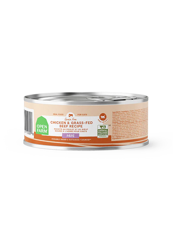 Open Farm Chicken & Grass-Fed Beef Pâté for Cats 5.3oz