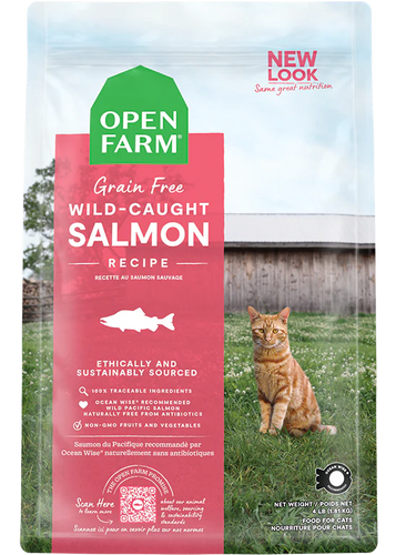 Open Farm Wild-Caught Salmon Dry Cat Food 2lb