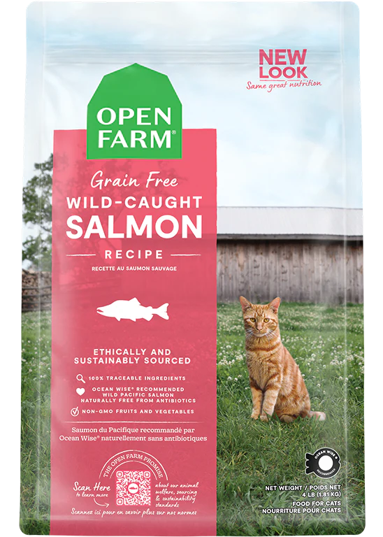 Open Farm Wild-Caught Salmon Dry Cat Food 2lb