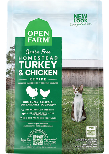 Open Farm Homestead Turkey & Chicken Dry Cat Food