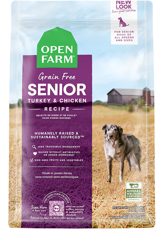 Open Farm Senior Grain-Free Dry Dog Food - 22lb